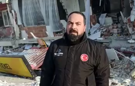 Our President Murat Değirmenci is in the Earthquake Zone
